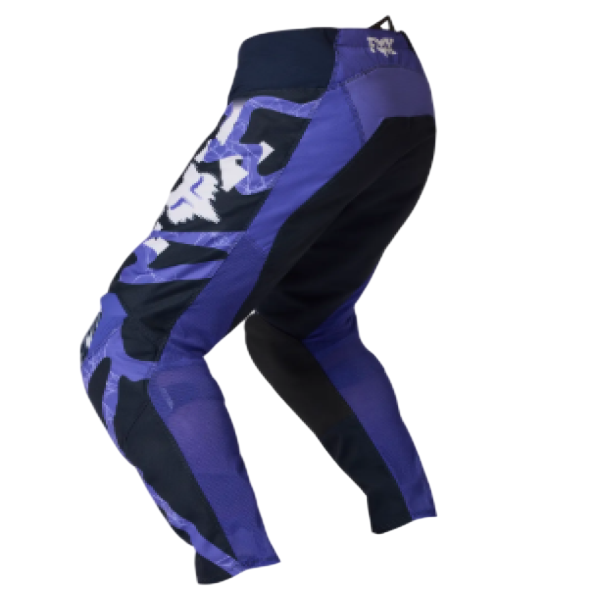 Pantalon de Motocross 180 Diffuse Édition Spéciale/Fox/bleu, de dos