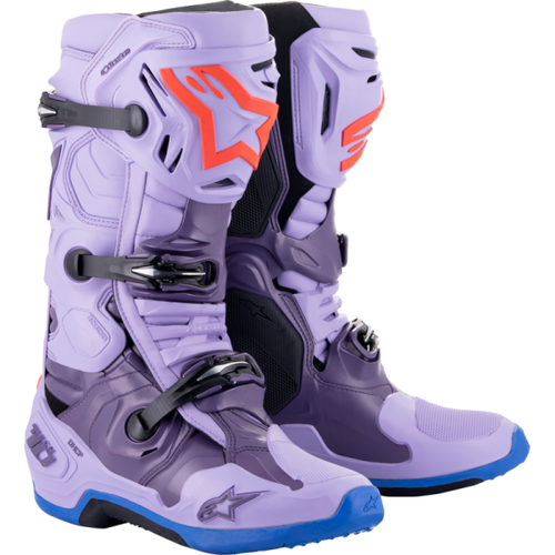 Bottes Tech 10 Laser Édition Limitée Mauve de Face