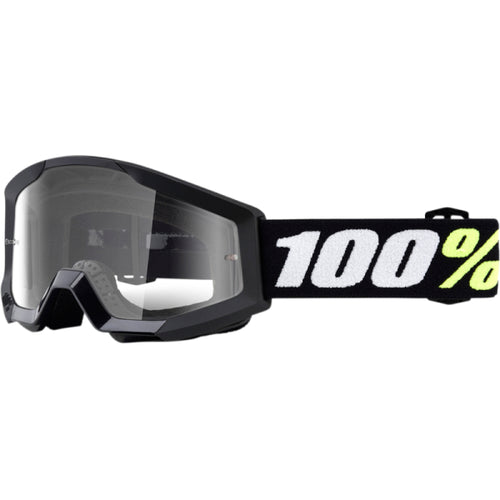 Lunettes de Motocross Strata à Lentille Claire Enfant 100% Noir