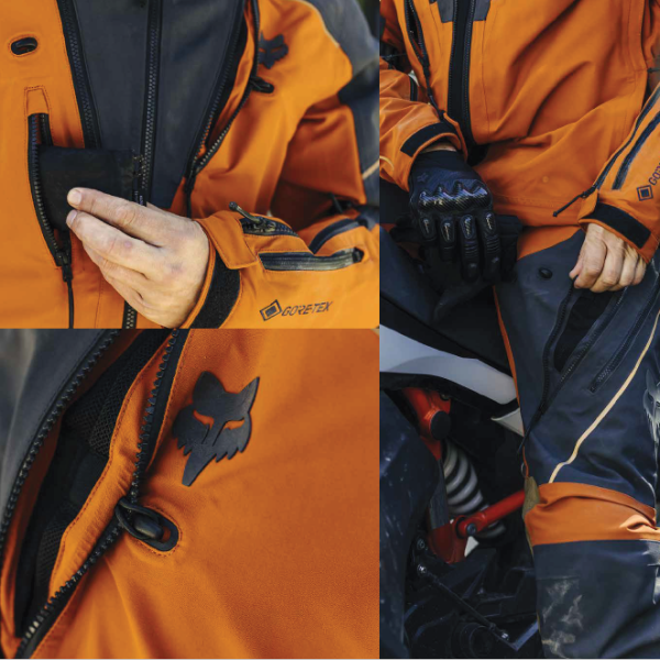 Manteau Moto FOX Defend ADV Orange Vent.