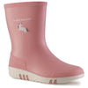 Bottes de pluie Dunlop Mini Enfant Rose, de côté