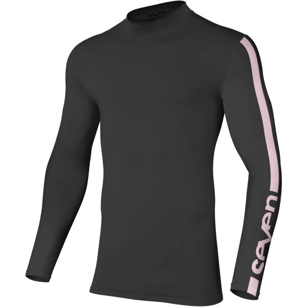 Chandail de Motocross (sous-vêtement) Zero Compression Junior - Liquidation/Noir rose de face