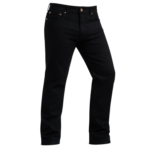 Pantalon de Moto Jeans Dyneema 8Gear Noir, de face 