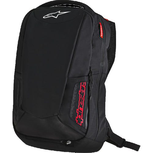 Sac à Dos de Moto City Hunter, Noir/Rouge