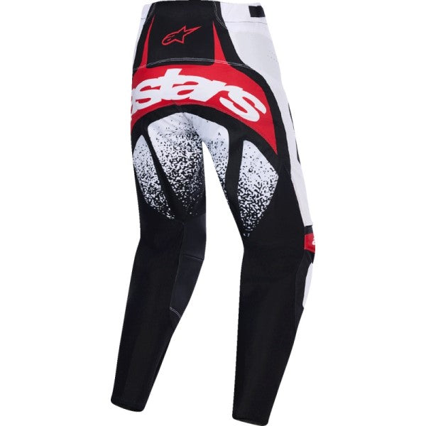 Pantalon de Motocross Techstar Nomur Noir/Blanc/Rouge de dos