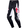 Pantalon de Motocross Supertech Pro Vista Noir/Blanc/Rouge de face