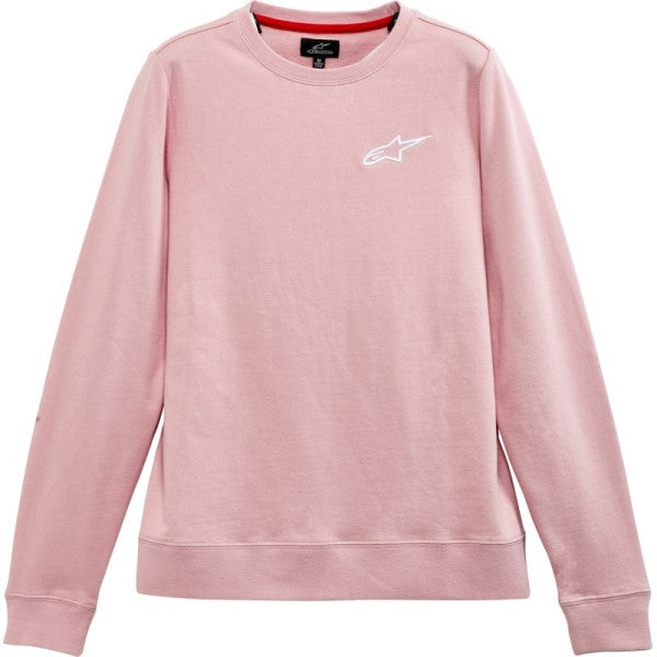 Coton Ouaté Ageless Chest Crew Femme Alpinestars rose