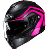 Casque Modulaire de Moto C91 Nepos Rose/Noir incliné de droite