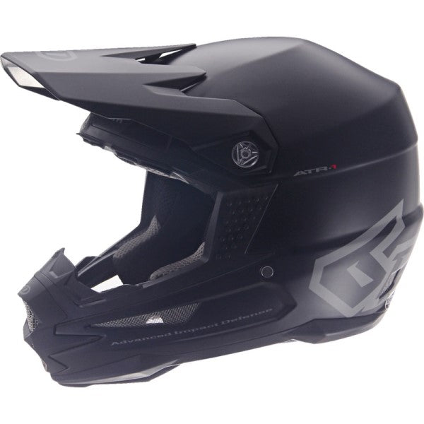 Casque de Motocross ATR-1 Solid Noir Mat de droite