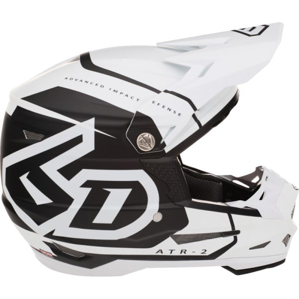 Casque de Motocross ATR-2 Torque Blanc côté gauche