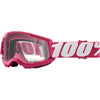 Lunettes de Motocross Strata 2 à Lentille Claire Junior 100% Rose