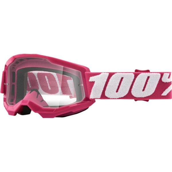 Lunettes de Motocross Strata 2 à Lentille Claire Junior 100% Rose