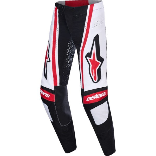 Pantalon de Motocross Techstar Nomur Noir/Blanc/Rouge de face
