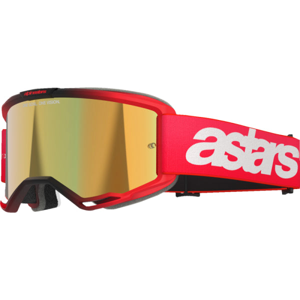 Lunette de Motocross Vision 5 Blaze Alpinestars rouge