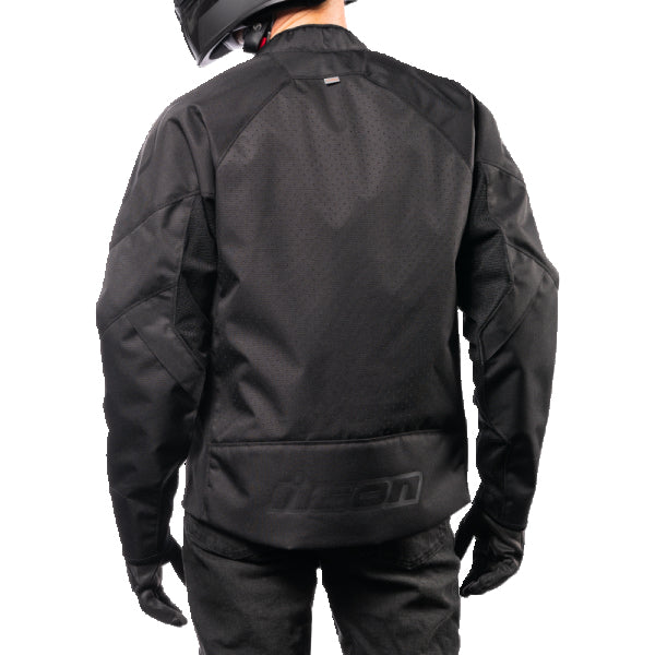 Manteau de Moto Hooligan Mc Noir, arrière