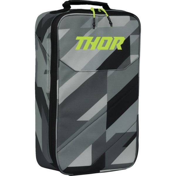 Étui pour Lunettes de Motocross Thor Gris/Vert de face