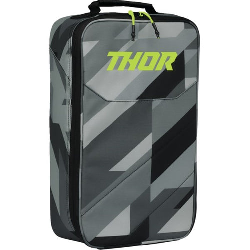 Étui pour Lunettes de Motocross Thor Gris/Vert de face
