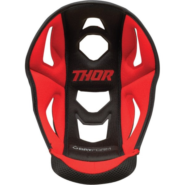 Doublure de Casque de Motocross Reflex Rouge intérieur