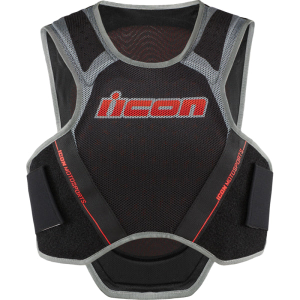 Plastron de Moto Field Armor Softcore noir, de face