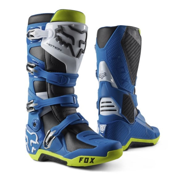 Bottes de Motocross Motion | bleu et jaune 