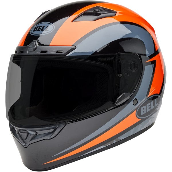 Casque Intégral de Moto Qualifier DLX MIPS Blitz Gris/Orange incliné de droite