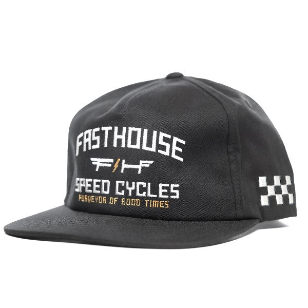 Casquette Elevate Fasthouse/noir de face