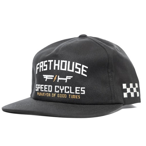 Casquette Elevate Fasthouse/noir de face