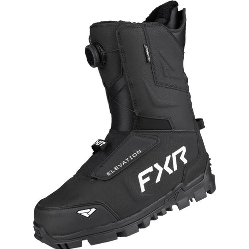 Bottes de Motoneige Elevation BOA Noir incliné de face