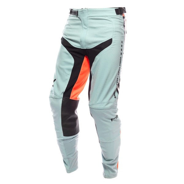 Pantalon de Motocross Elrod Formula Bleu/Orange, de face