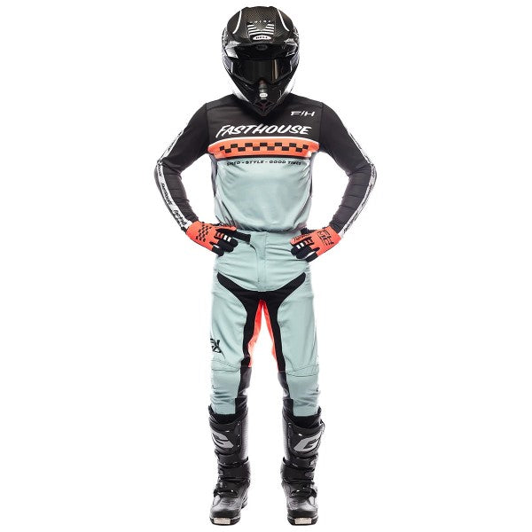 Pantalon de Motocross Elrod Formula Noir/Orange