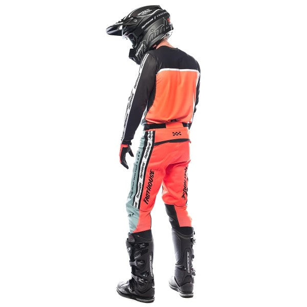 Pantalon de Motocross Elrod Formula Noir/Orange, arrière