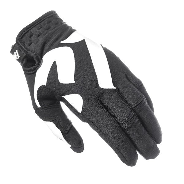 Gants de Motocross Elrod Torque Noir/Blanc, Gauche