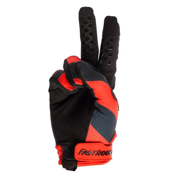 Gants de Motocross Elrod Ether Rouge, paume