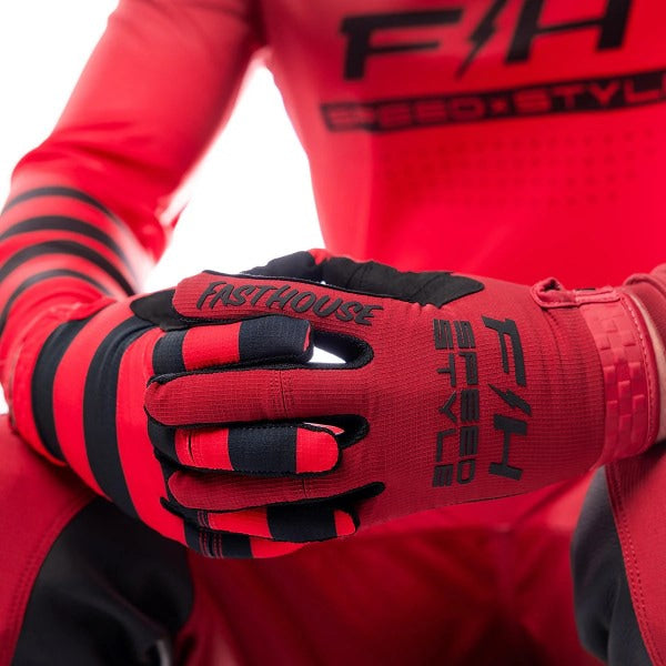 Gants de Motocross Elrod Ether Rouge
