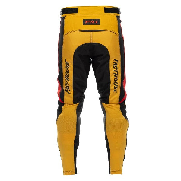 Pantalon de Motocross Elrod React/Fasthouse, rouge noir, de dos