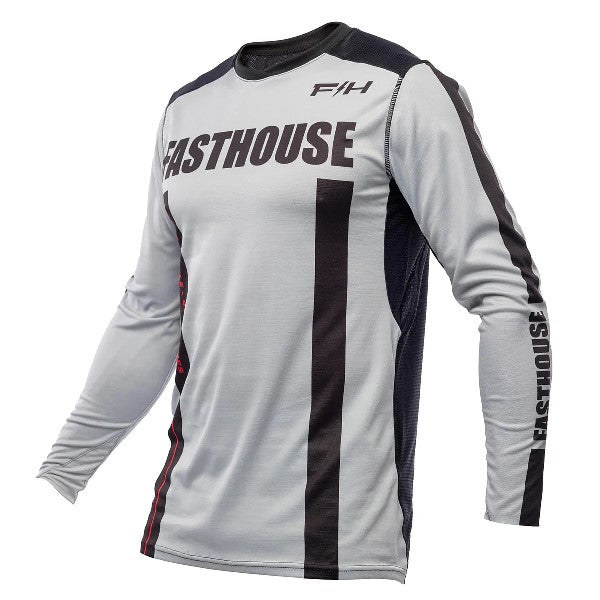 Chandail de Motocross Elrod Storm/Fasthouse/Gris et noir de face