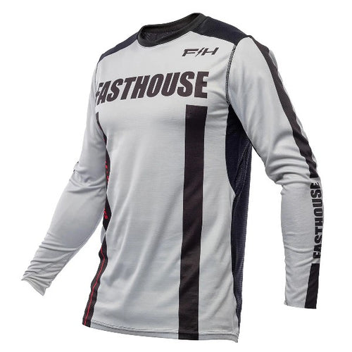 Chandail de Motocross Elrod Storm/Fasthouse/Gris et noir de face