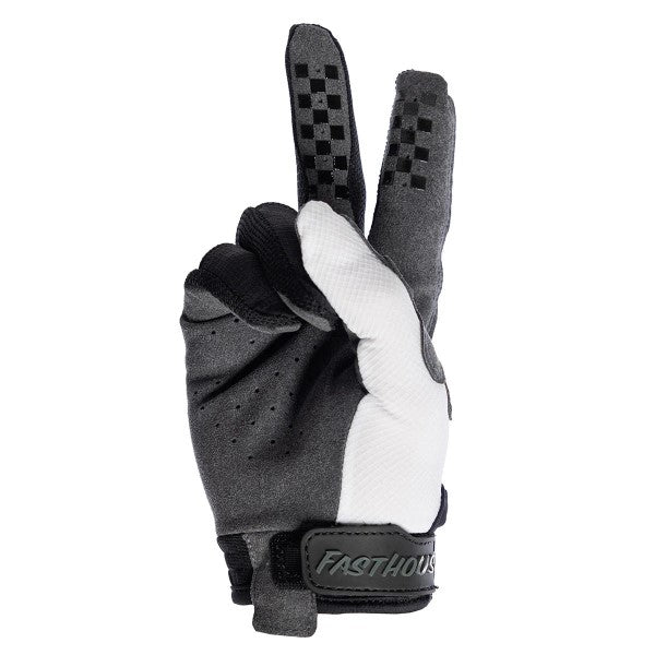 Gants de Motocross Elrod Storm Noir/Blanc, paume