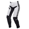 Pantalon de Motocross Elrod Storm Blanc/Noir, de face