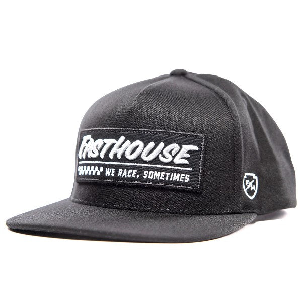 Casquette Emblem/Fasthouse/noir de face