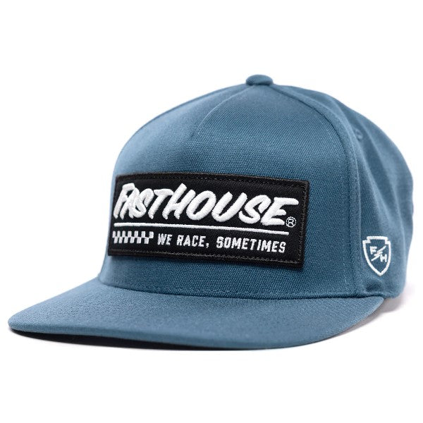 Casquette Emblem/Fasthouse/bleu de face