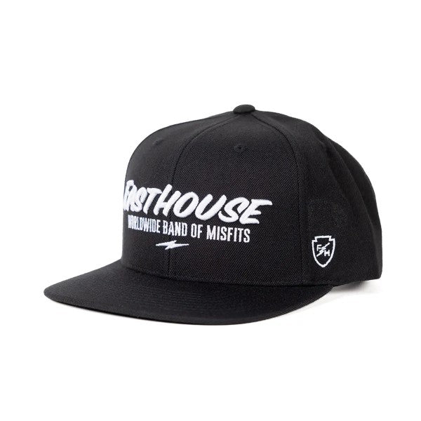 Casquette Enterprise Junior/Fasthouse/noir de profil
