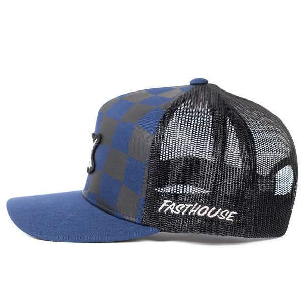 Casquette Enzo Junior/Fasthouse/bleu noir de profil