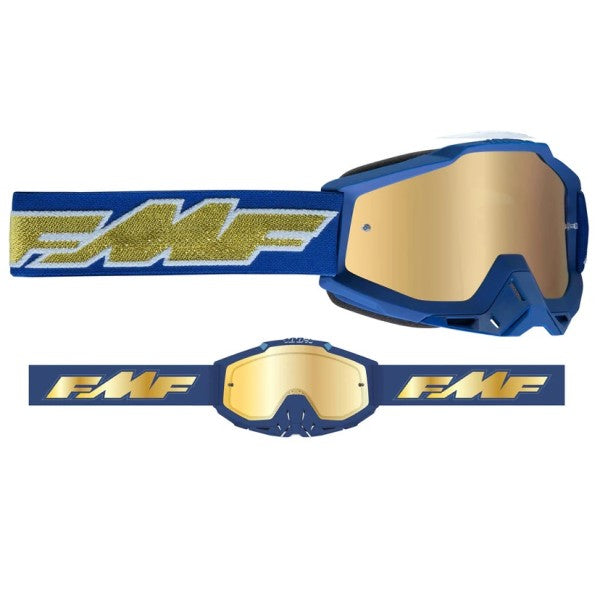 Lunettes de Motocross Powerbomb Miroir or, de face