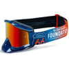 Lunettes de Motocross Powerbomb Miroir Bleu foncé, côté gauche