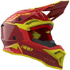 Casque de Snowcross Atmosphere Rouge/Jaune incliné de gauche