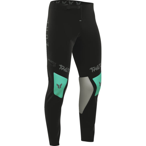 Pantalon de Motocross Sportmode Mind Control Thor Noir, de profil 