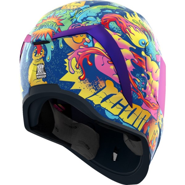 Casque Intégral de Moto MIPS Airform Scatterbrain Multicolore incliné de dos