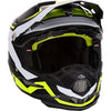 Casque de Motocross ATR-2 Drive Blanc/Jaune incliné de face