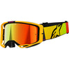 Lunette de Motocross Vision 8 Corp Lentille Miroir Alpinestars jaune